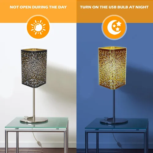 Miniatura 2 de Beaupretty Pantallas de lámpara de hierro para lámpara de batería, cubierta de luz de bombilla hueca E27 con clip para dormitorio, sala de estar