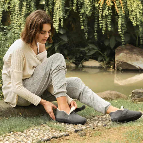 Miniatura 5 de Zizor Zapatos de casa ajustables Ivy para mujer para interiores y exteriores