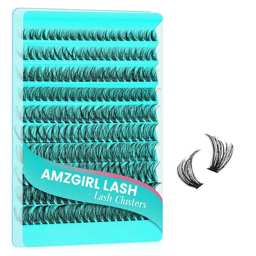 Miniatura 7 de Lash Cluster Manga - 140 unidades de pestañas en racimo de aspecto mojado ultrafinas extensiones de pestañas con punta animé con pestañas anchas