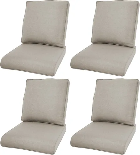 Miniatura 98 de Rilyson Cojines de patio para muebles de exterior, 22 x 24 pulgadas, respaldo alto y asiento profundo, cojín de exterior para sillas de patio, sofá