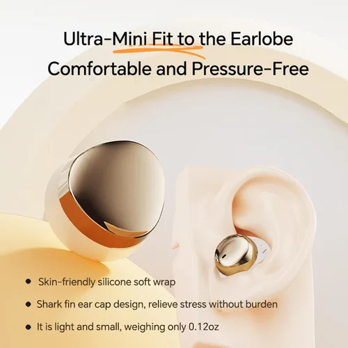 Miniatura 5 de Xmenha Mini auriculares invisibles para dormir de lado, auriculares inalámbricos Bluetooth para dormir, auriculares pequeños con cancelación