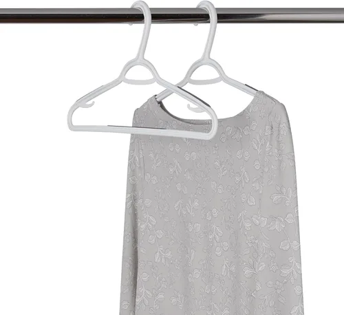 Miniatura 5 de Perchas antideslizantes y que ahorran espacio Neatfreak - Juego de 10 con ganchos para lencería y barra para pantalones/accesorios - Perchas
