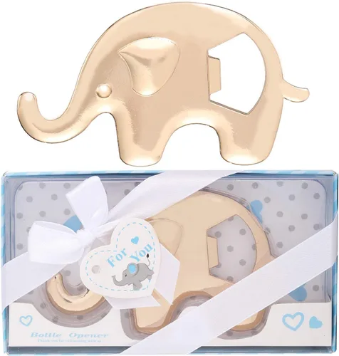 Juego de 24 abrebotellas de elefante, recuerdo de fiesta de baby shower, para invitados, abrebotellas en forma de elefante, regalos de baby shower,