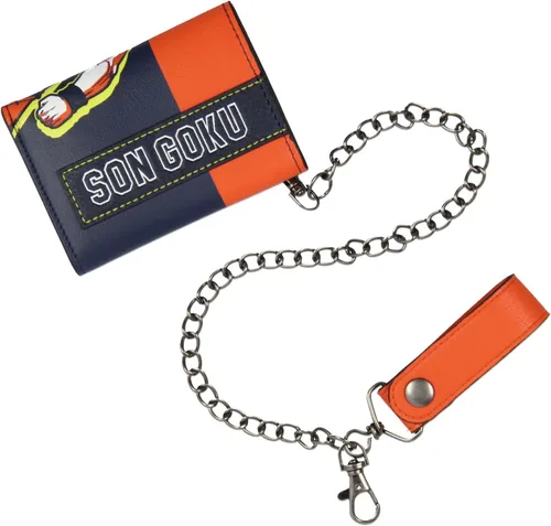 Miniatura 4 de Dragon Ball Z Anime Son Goku Tri-Fold Snap Cierre Cartera de cadena