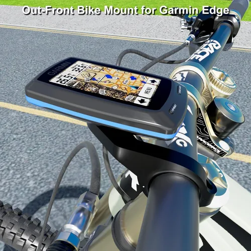 Miniatura 3 de Soporte de bicicleta frontal para computadora GPS Garmin Edge, soporte de manillar de ciclismo extendido IIISOGNO para Edge