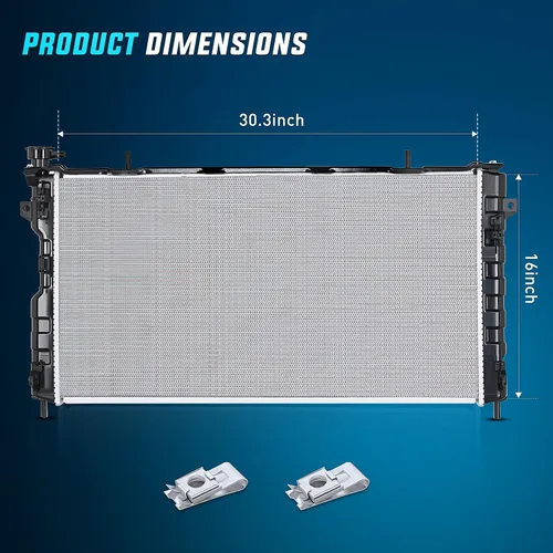 Miniatura 4 de Nilight Radiador para Chrysler Town & Country 2005 2006 2007, Chrysler Voyager 2005 2006 2007, Dodge Grand Caravan 2005 2006 2007, Reemplazo