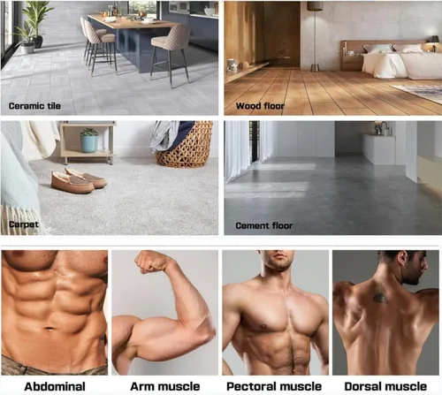 Miniatura 5 de Rueda de rodillo abdominal y rodillera, equipo de entrenamiento de abdominales para entrenamiento de fuerza abdominal y central, ruedas de ejercicio