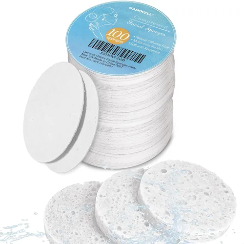 Miniatura 8 de GAINWELL Esponjas faciales comprimidas naturales de 50 colores, para limpieza facial, reutilizables y ecológicas, 50 unidades Varios
