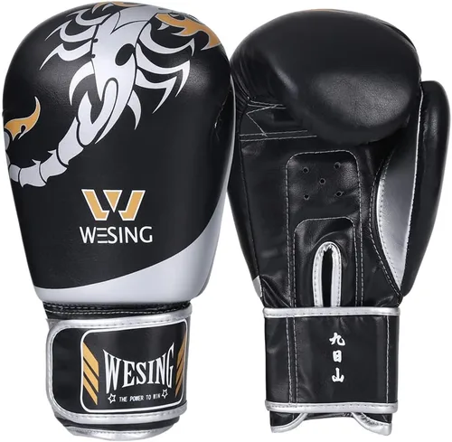 Wesing - Guantes de boxeo para niños y niñas, guantes de boxeo de 6 onzas para niños de 5 a 12 años, guantes de entrenamiento de boxeo para hombres