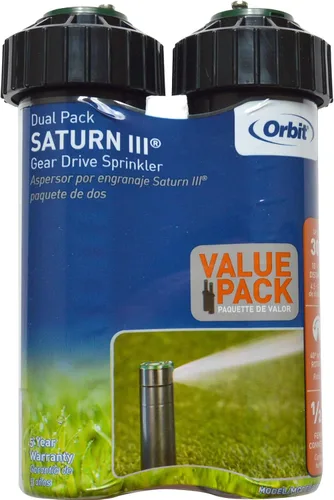 Miniatura 6 de Orbit 55460 Voyager - Cabezal de aspersor de 4 pulgadas con tapa dura, 35 pies, ajustable