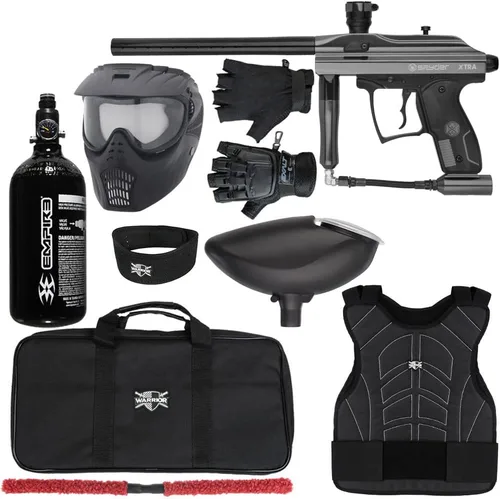 Miniatura 5 de Action Village Kingman Spyder Xtra Level 1 Kit de pistola de paintball Púrpura brillante