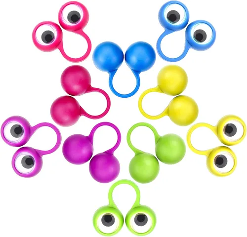 Miniatura 3 de Frienda 30 piezas de marionetas de dedo en los ojos, anillo de globo ocular Googly, juguetes de fiesta para niños, regalos de fiesta, recompensas