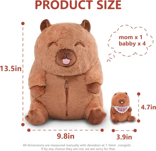 Miniatura 2 de Niuniu Daddy Peluche de ajolote rosa de 20 pulgadas, luminoso, realista, lindo peluche para niñas y niños, regalos de cumpleaños que brillan