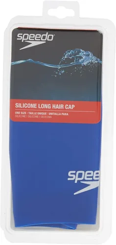 Miniatura 2 de Speedo Gorro de natación de pelo largo de silicona Azul