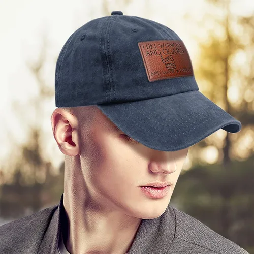 Miniatura 11 de Philysonic Funny Hat I Like Whisky and Cigars and Maybe 3 People Sombreros para Hombres Gorras de Béisbol Gorras Ajustables