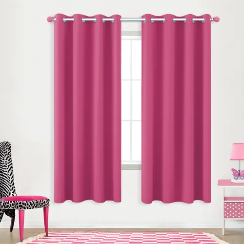 Miniatura 111 de Cortinas opacas de 72 pulgadas extra anchas para dormitorio, puerta corrediza de vidrio y patio, 2 paneles con ojales para oscurecer ventana grande