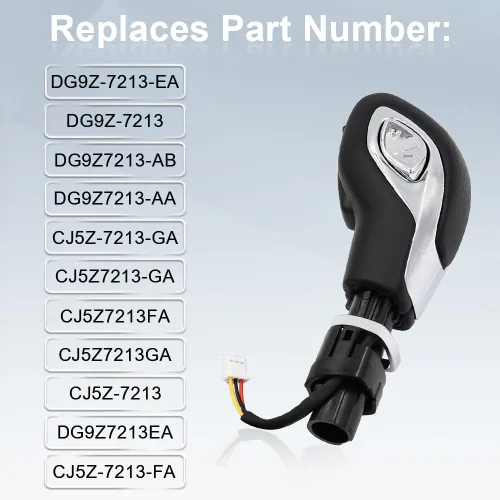Miniatura 7 de JDMON Pomo de Palanca de Cambios Automática con Botón Compatible con Ford Escape Fusion 2013 2014 2015 2016 Transit 2015-2020 Palanca Selectora