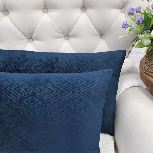 Miniatura 6 de Home Soft Things Ikat - Fundas de almohada de terciopelo de 2 piezas, 14 x 26 pulgadas, aguacate, funda de almohada decorativa lumbar sólida