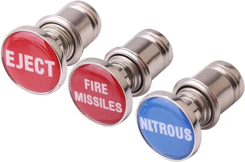 Miniatura 8 de 3 piezas de botones de expulsión de misiles de fuego de nitrógeno para encendedores de botón, tapones de botón de repuesto de 12V, fuente
