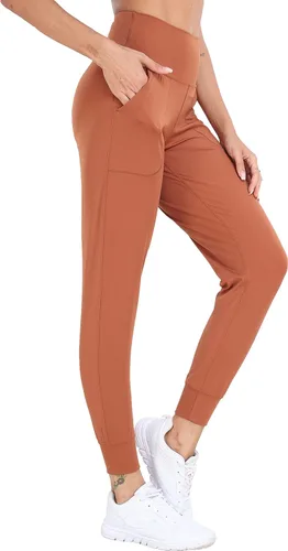 Miniatura 41 de Oalka - Pantalones deportivos para mujer, con cintura alta y bolsillos, para hacer deporte, yoga y entrenar