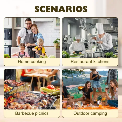 Miniatura 4 de Ablandador de carne de acero inoxidable, aguja ablandadora de carne de acero inoxidable mejorada 2025 de 21 pines, cuchillas de aguja ultra Negro