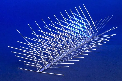 Miniatura 4 de Nixalite Picos para pájaros montados en la pared Premium Modelo W (tiras de 8 pies, 4-2 pies)