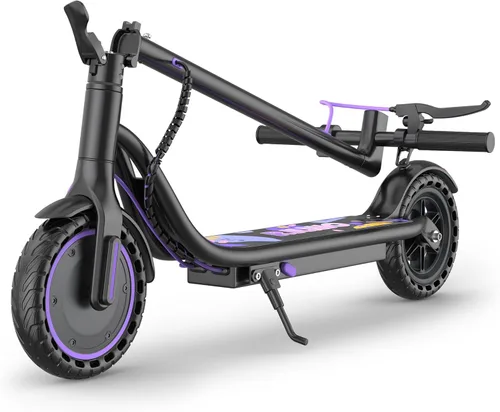Miniatura 15 de Patinete eléctrico, motor de 350 W-500 W, 9 MPH a 22 MPH, rango de 10-41 millas, suspensión doble, freno dual, control de aplicación, scooter Naranja