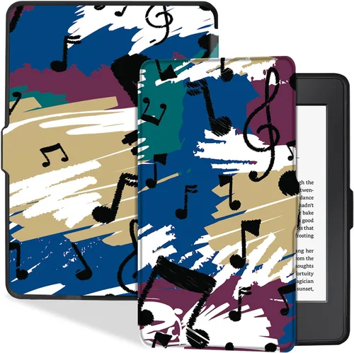 Miniatura 11 de Funda delgada para Kindle Paperwhite de 5ª/6ª/7ª generación antes de 2018 (versión 2012-2017, modelo EY21 y DP75SDI) – Funda protectora de piel Negro