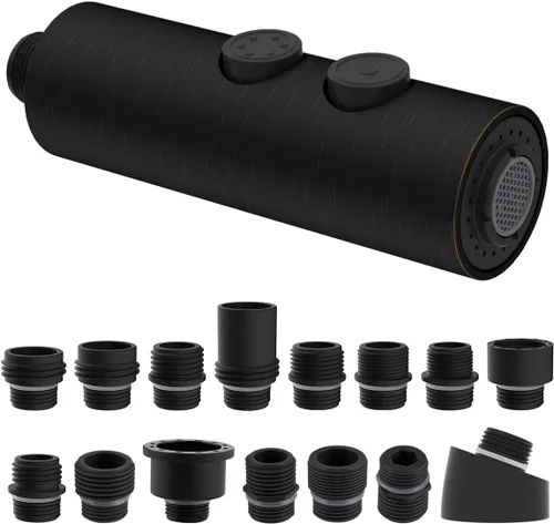 Miniatura 10 de Hibbent Rociador Extraíble para Fregadero, Cabezal de Grifo de Cocina de 2 Funciones, Cabezal de Rociador Retráctil para Baño con Conector Macho