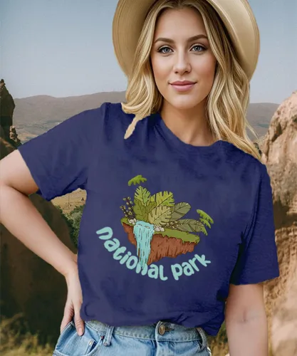 Miniatura 103 de Camisetas sin mangas de senderismo y montaña para mujer, divertidas camisetas de entrenamiento con gráficos de pino y amanecer, camisetas de verano