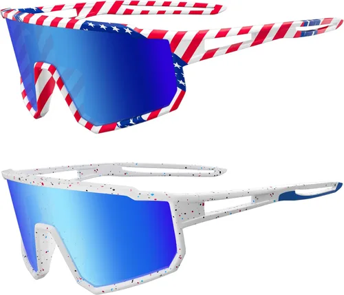Miniatura 13 de Gafas de sol deportivas polarizadas, protección UV400, para exteriores, para hombres, mujeres, jóvenes, béisbol, ciclismo, correr, conducir, golf