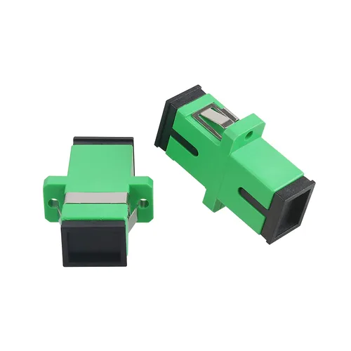 Miniatura 2 de Acoplador óptico de fibra óptica SC verde adaptador de fibra óptica monomodo SC, hembra SC a SC hembra APC acoplador óptico de fibra de modo único