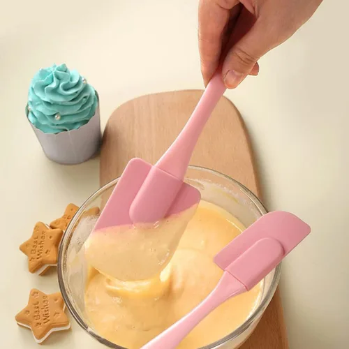 Miniatura 8 de Suministros para hornear, 3 piezas, juego de espátulas de silicona, espátulas de silicona, espátulas de espátula de aceite, para pasteles, crema