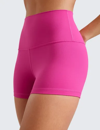 Miniatura 65 de CRZ YOGA Butterluxe - Pantalones cortos de ciclismo de cintura alta para mujer, 2.5 pulgadas, yoga, entrenamiento, elastano, correr, voleibol