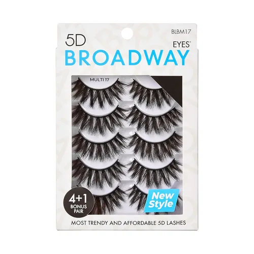 Miniatura 13 de Broadway - Juego de 5 pares de pestañas postizas de aspecto natural a dramático (11)