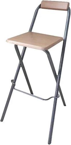 Miniatura 10 de Modern Taburete de bar plegable con altura de mostrador para adultos, silla alta plegable para desayuno, taburete cuadrado de fiesta de oficina