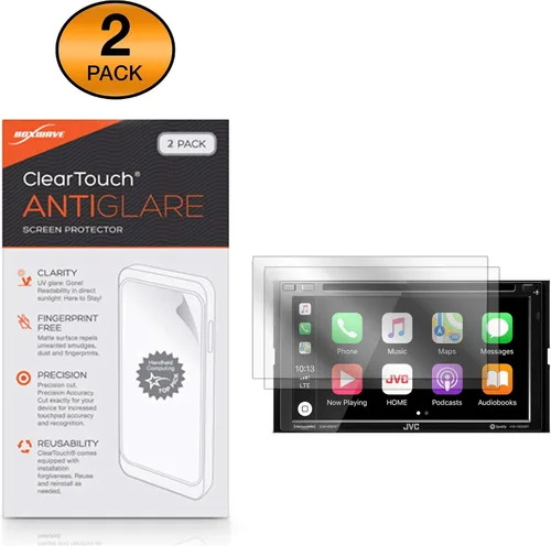 Miniatura 2 de BoxWave Protector de pantalla compatible con JVC KW-V850BT – ClearTouch Anti-Glare (2 unidades), antihuellas mate