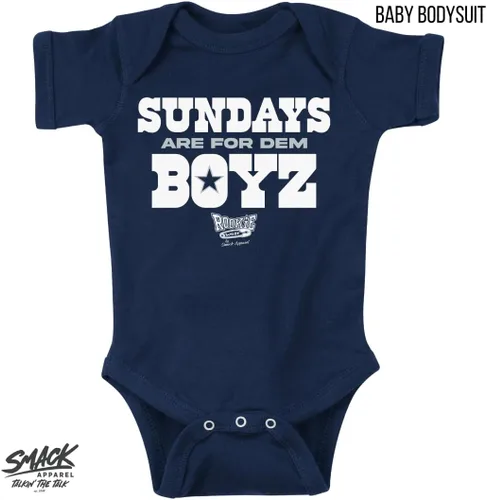Miniatura 2 de Los domingos son para Dem Boyz Ropa de Bebé para los fanáticos del fútbol americano de Dallas (NB-7T)