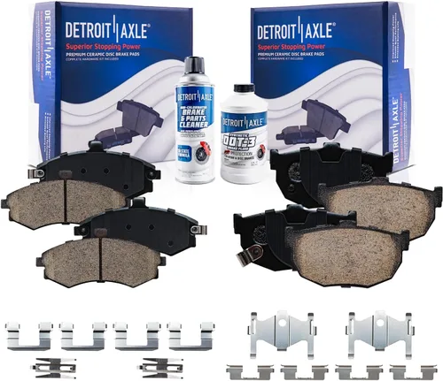 Miniatura 75 de Detroit Axle - Pastillas de Freno Delantero para Mercedes- Benz C230 C250 C300 SLK250, Pastillas de Freno Cerámica w/Reemplazo de Hardware