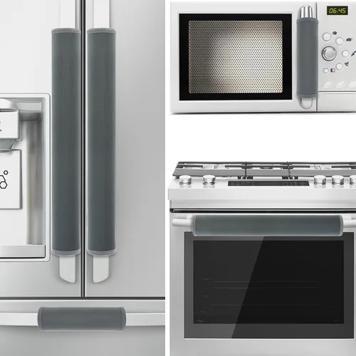 Miniatura 38 de 5 piezas de cubierta de manija de puerta de refrigerador, lavable para electrodomésticos de cocina, nevera, horno, microondas, lavavajillas
