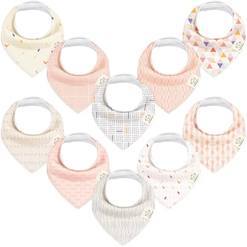 Miniatura 32 de KeaBabies - Juego de 8 baberos tipo bandana para bebés, niñas y niños - Baberos de algodón orgánico para babeo y dentición para recién nacidos