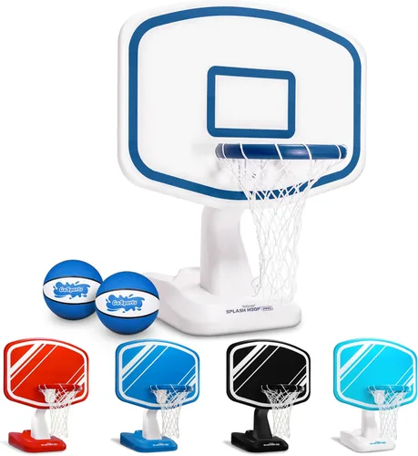 Miniatura 8 de GoSports Splash Hoop PRO - Elige tu color - Juego de baloncesto para piscina; incluye una canasta de baloncesto para agua para colocar junto a