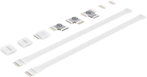 Elgato Juego de conectores de tira de luz: personaliza tu iluminación en configuraciones de juegos, transmisión y hogar con un conector en T,