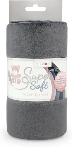 Miniatura 18 de kullaloo Tela de Felpa Tela Minky Blanca Sólida para Coser Material de Abrazo Súper Suave 39.5x29.5 pulgadas Peluches, Mantas de Bebé