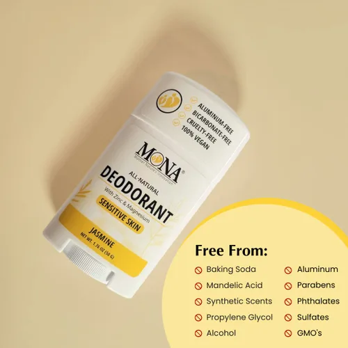 Miniatura 6 de MONA BRANDS - Desodorante natural para mujeres y hombres, para pieles sensibles, sin aluminio ni bicarbonato de sodio