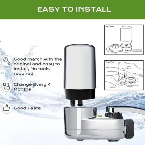 Miniatura 5 de Repuesto para filtro de grifo Brita, filtro de agua para grifo, se adapta a todos los filtros de agua del grifo compatibles con el sistema