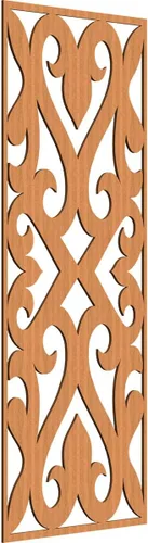 Miniatura 30 de Keene Paneles de pared decorativos de madera con calado, 9 3/8 pulgadas de ancho x 24 3/8 pulgadas de alto x 1/4 de alto, roble rojo rojo (Red Oak)