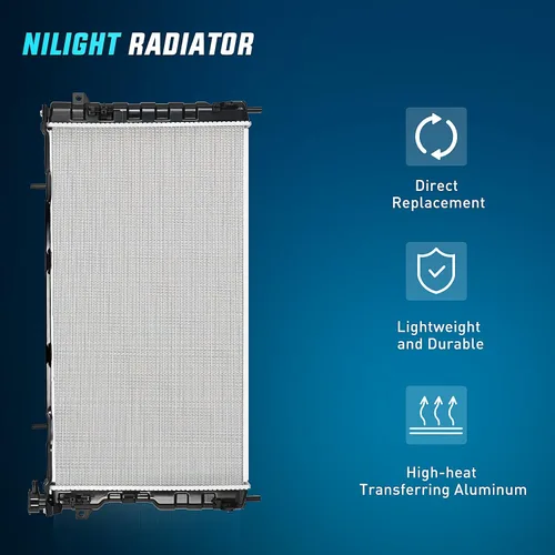 Miniatura 2 de Nilight Radiador para Chrysler Town & Country 2005 2006 2007, Chrysler Voyager 2005 2006 2007, Dodge Grand Caravan 2005 2006 2007, Reemplazo
