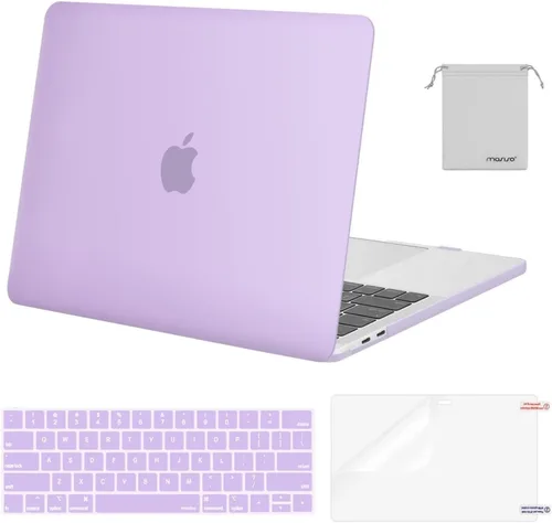 Miniatura 9 de MOSISO - Carcasa rígida de plástico, cubierta de teclado, protector de pantalla y bolsa de almacenamiento para MacBook Pro 13 pulgadas/33 cm Azul