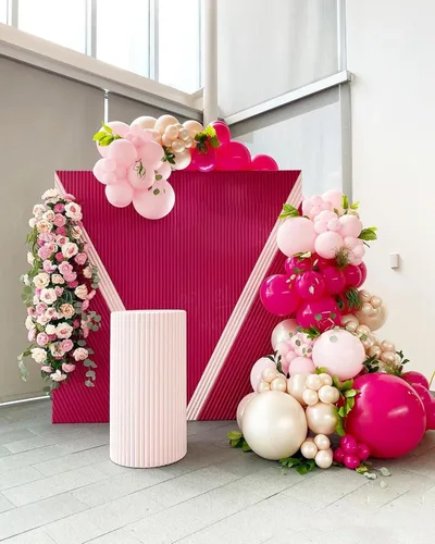 Miniatura 5 de FOTIOMRG - Kit de guirnalda de globos de color rosa eléctrico, 110 globos de 18 + 12 + 10 + 5 pulgadas, globos de látex de color rosa eléctrico